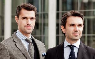 Co-founders of Scarosso Moritz Offeney and Marco Reiter