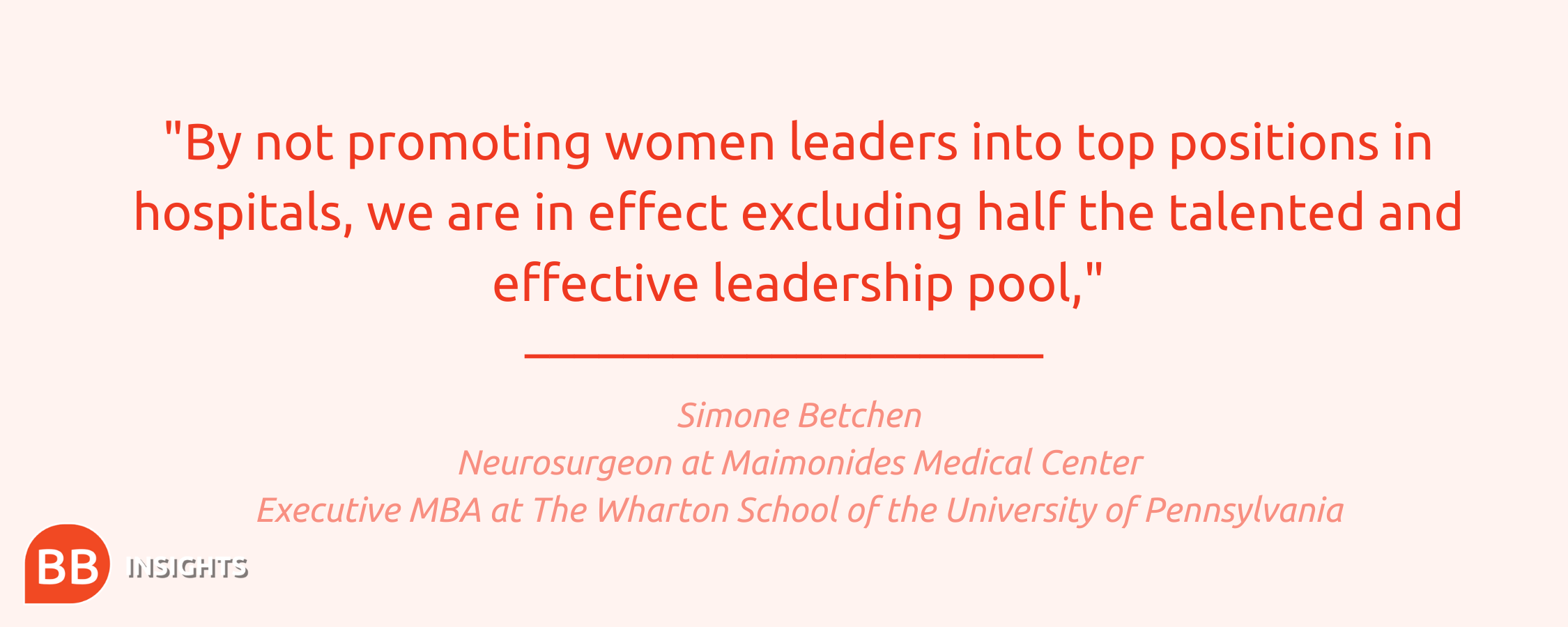 How To Fix The Female Leadership Problem In Healthcare