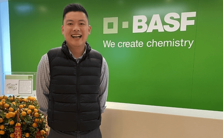 Lin Yuan was able to extend his MBA internship with BASF before landing a full-time job with the firm in 2021