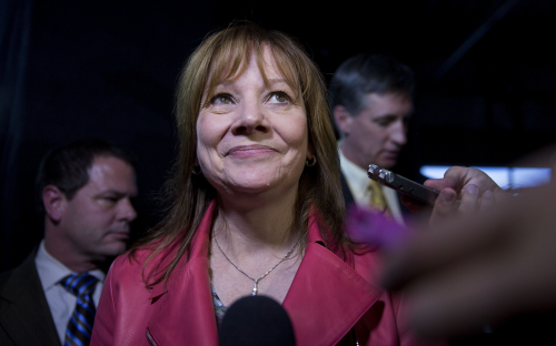 General Motors CEO Mary Barra earned an MBA at Stanford GSB — © Bloomberg