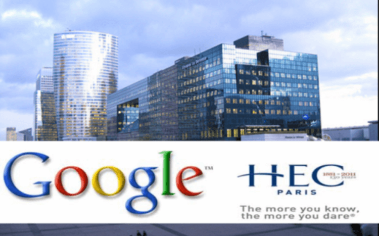 The Google@HEC Chair is the first time the Silicon Valley giant has financed a Chair in a business school