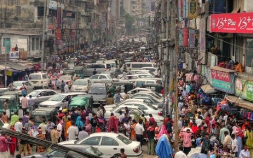 Bustling streets, booming economy