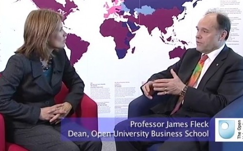 Dean of Open University discussing the flexibility of the business school