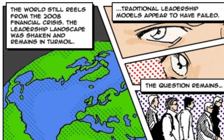The Leadership Summit's comic strip theme - inspired by the Roy Lichtenstein exhibition in town?