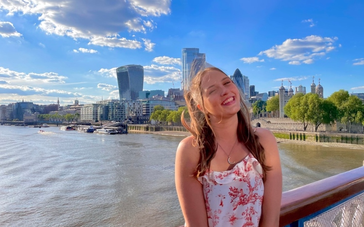Izzi Ariail's international business experience during her MBA took her from Oklahoma to London, UK
