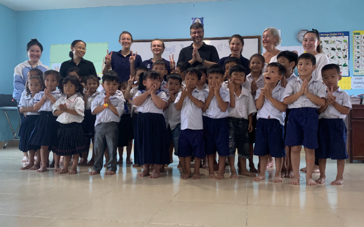 Three IÉSEG Master in Marketing students fundraised to educate children like these in Southeast Asia