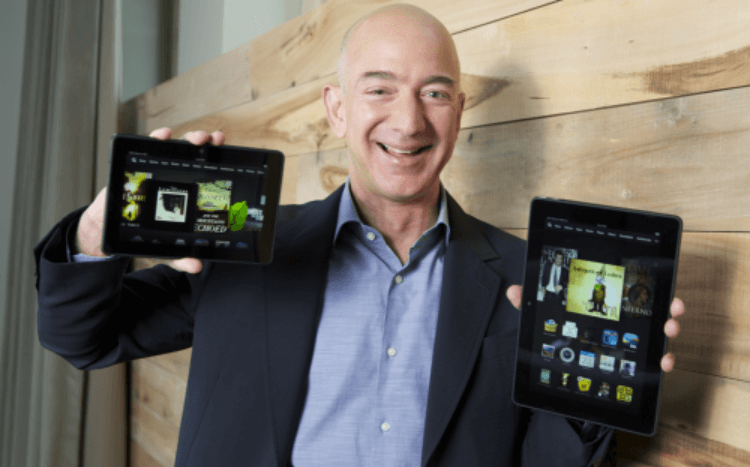 Amazon CEO Jeff Bezos just rolled out the Amazon Fire range (Image Credit: Amazon.com, Inc)