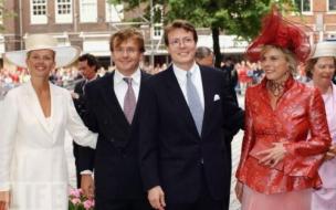 (from L-R): HRH Princess Mable, HRH Prince Friso, HRH Prince Constantijn, HRH Princess Laurentien